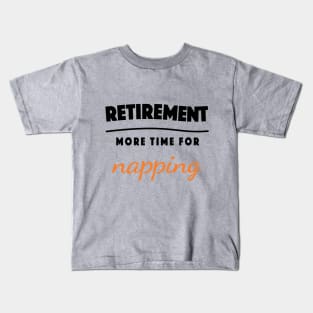 Retirement Gift Retired Elderly Party Napping Kids T-Shirt